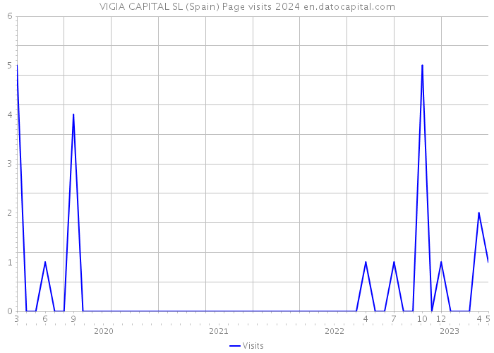 VIGIA CAPITAL SL (Spain) Page visits 2024 