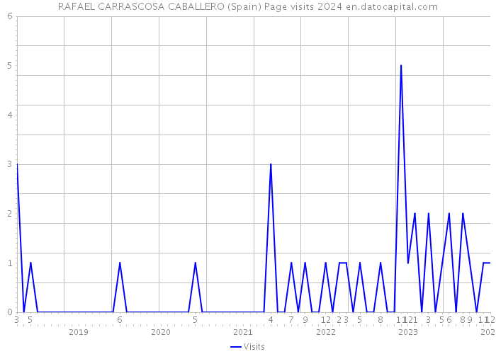 RAFAEL CARRASCOSA CABALLERO (Spain) Page visits 2024 
