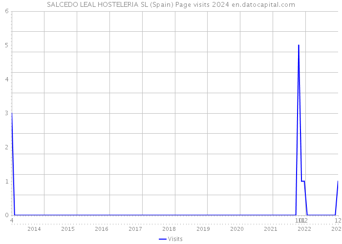 SALCEDO LEAL HOSTELERIA SL (Spain) Page visits 2024 
