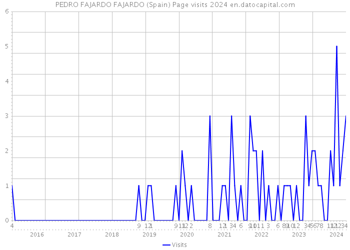 PEDRO FAJARDO FAJARDO (Spain) Page visits 2024 
