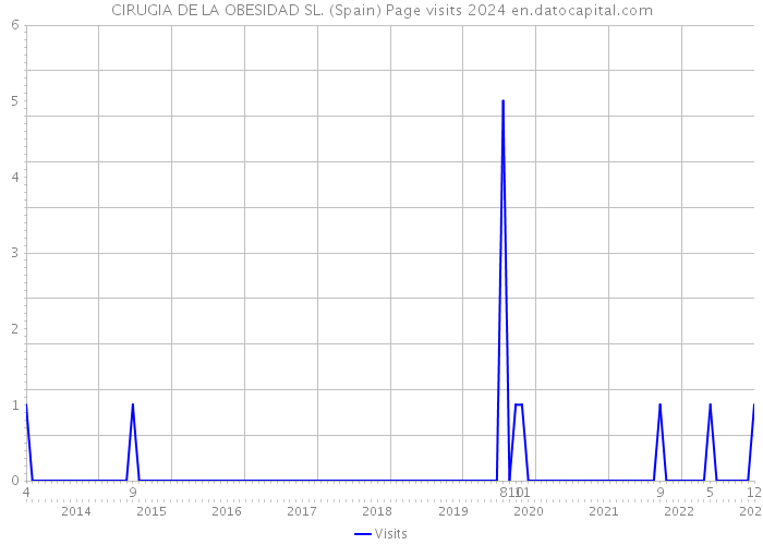 CIRUGIA DE LA OBESIDAD SL. (Spain) Page visits 2024 