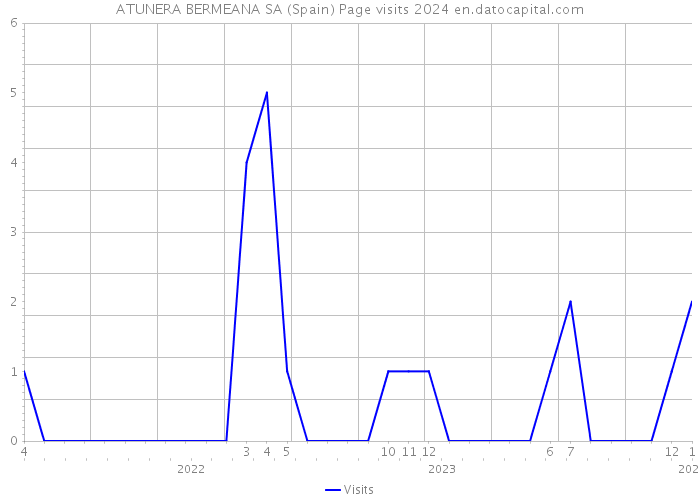 ATUNERA BERMEANA SA (Spain) Page visits 2024 
