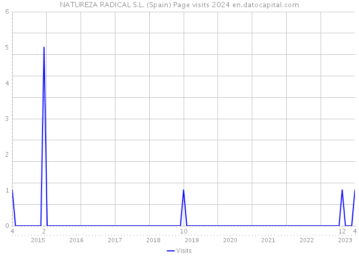 NATUREZA RADICAL S.L. (Spain) Page visits 2024 