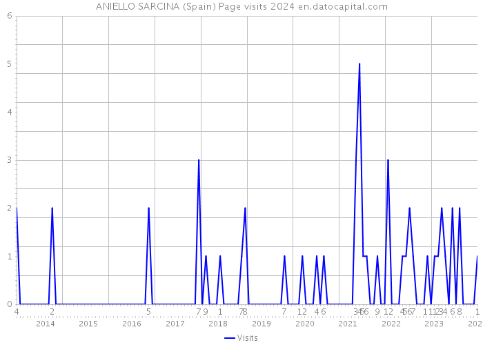ANIELLO SARCINA (Spain) Page visits 2024 