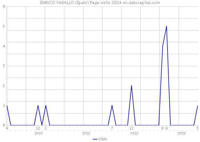 ENRICO VASALLO (Spain) Page visits 2024 