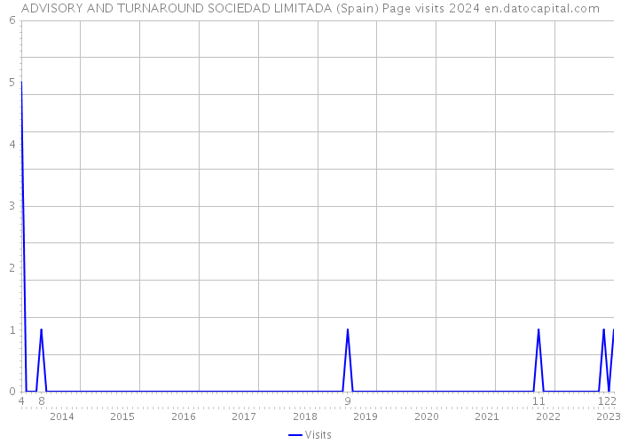 ADVISORY AND TURNAROUND SOCIEDAD LIMITADA (Spain) Page visits 2024 