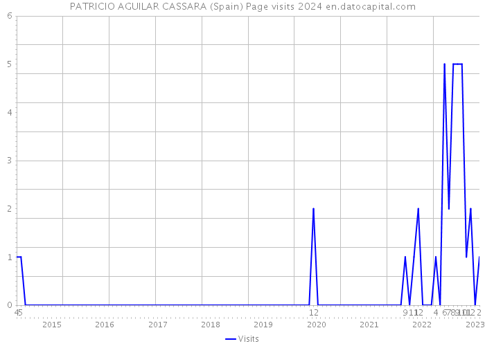 PATRICIO AGUILAR CASSARA (Spain) Page visits 2024 