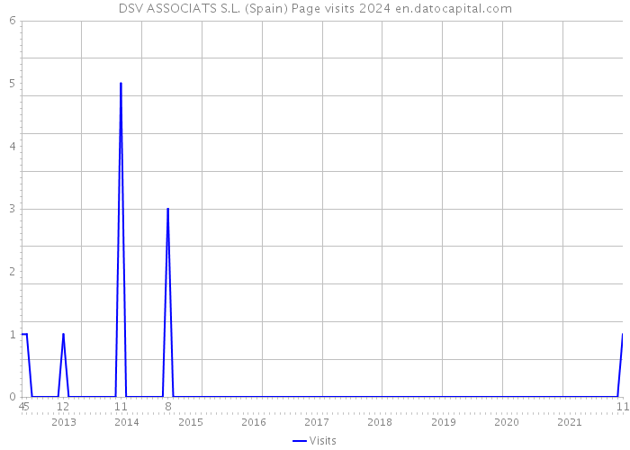 DSV ASSOCIATS S.L. (Spain) Page visits 2024 