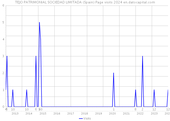 TEJO PATRIMONIAL SOCIEDAD LIMITADA (Spain) Page visits 2024 