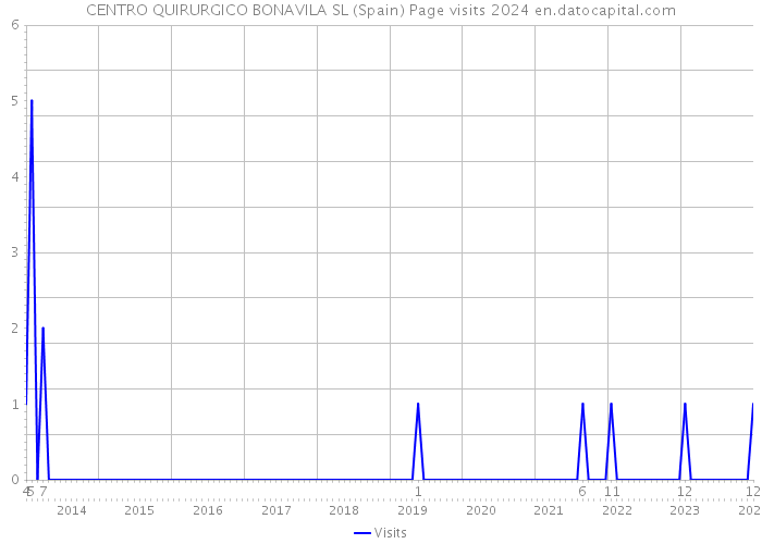 CENTRO QUIRURGICO BONAVILA SL (Spain) Page visits 2024 
