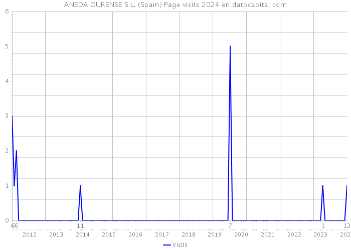 ANEDA OURENSE S.L. (Spain) Page visits 2024 