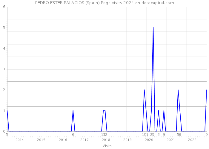 PEDRO ESTER PALACIOS (Spain) Page visits 2024 