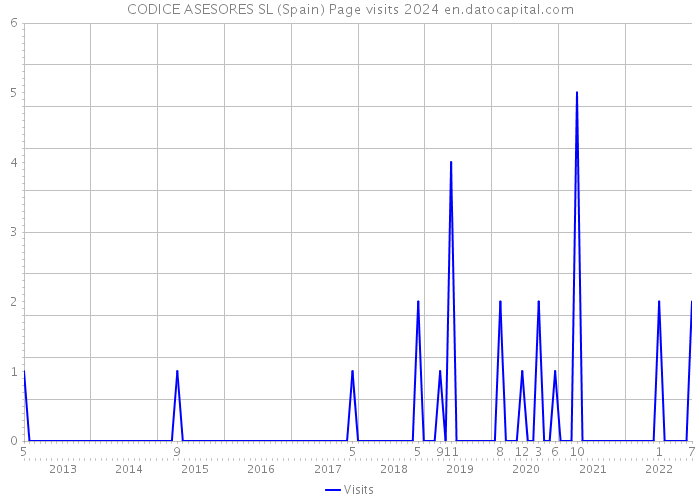 CODICE ASESORES SL (Spain) Page visits 2024 