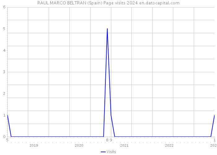 RAUL MARCO BELTRAN (Spain) Page visits 2024 