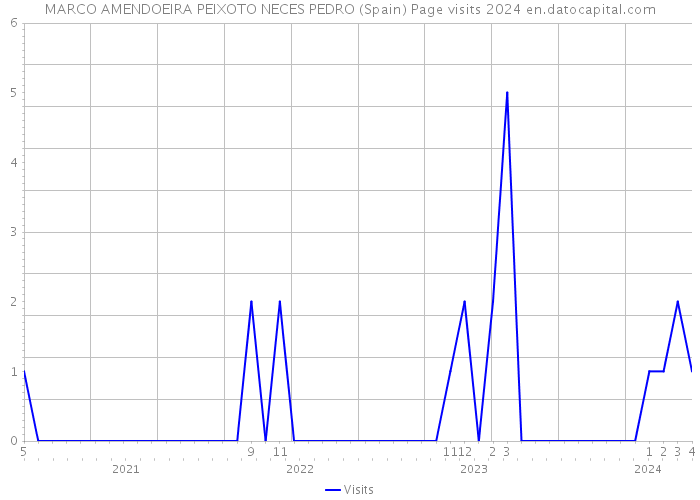 MARCO AMENDOEIRA PEIXOTO NECES PEDRO (Spain) Page visits 2024 