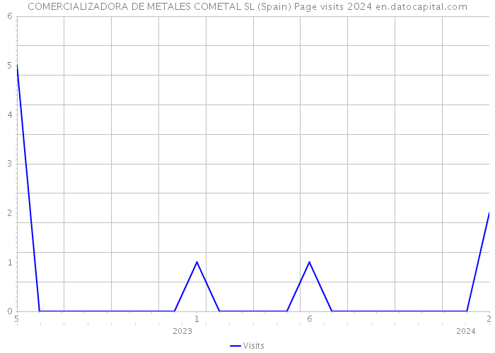 COMERCIALIZADORA DE METALES COMETAL SL (Spain) Page visits 2024 