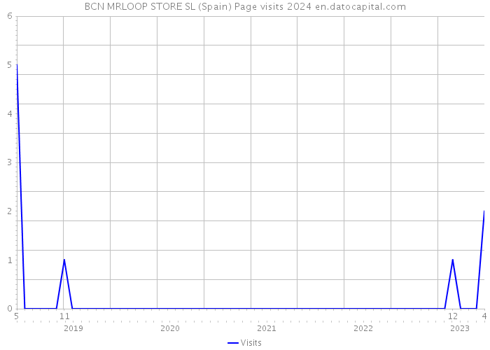 BCN MRLOOP STORE SL (Spain) Page visits 2024 