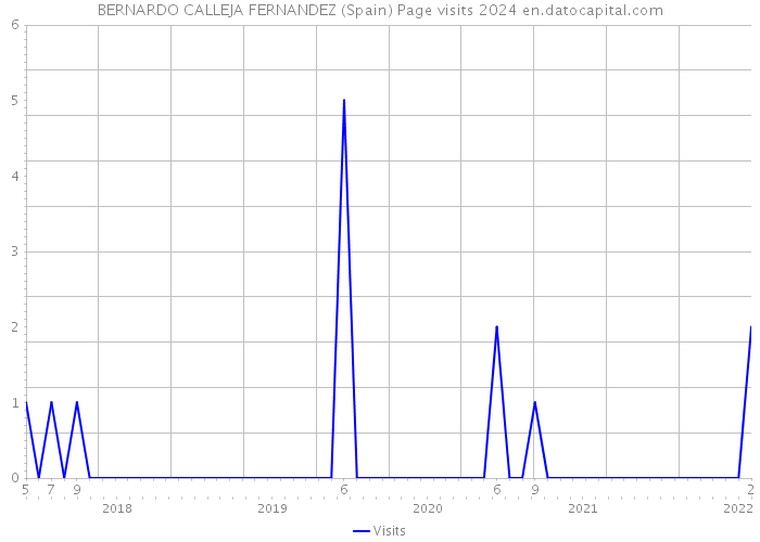BERNARDO CALLEJA FERNANDEZ (Spain) Page visits 2024 