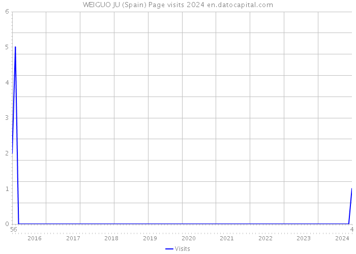 WEIGUO JU (Spain) Page visits 2024 