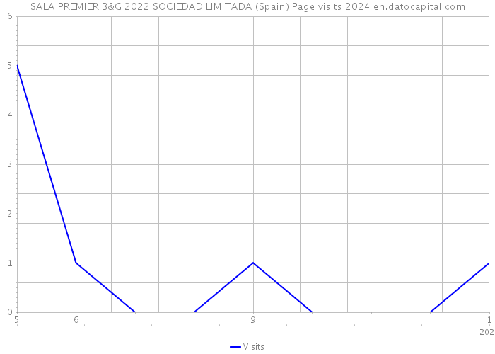 SALA PREMIER B&G 2022 SOCIEDAD LIMITADA (Spain) Page visits 2024 