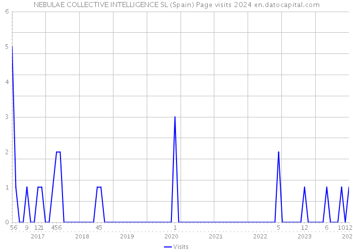 NEBULAE COLLECTIVE INTELLIGENCE SL (Spain) Page visits 2024 