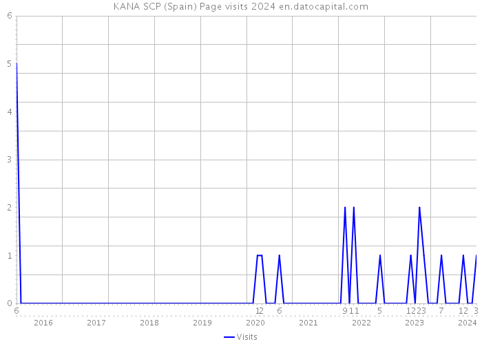 KANA SCP (Spain) Page visits 2024 