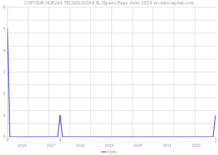 COPYSUR NUEVAS TECNOLOGIAS SL (Spain) Page visits 2024 