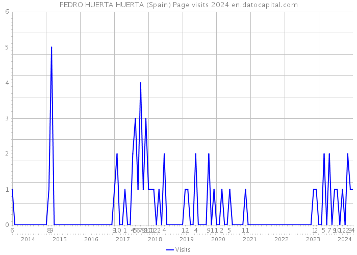 PEDRO HUERTA HUERTA (Spain) Page visits 2024 