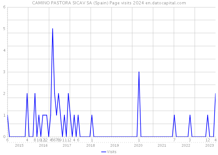 CAMINO PASTORA SICAV SA (Spain) Page visits 2024 