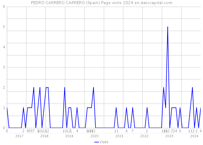 PEDRO CARRERO CARRERO (Spain) Page visits 2024 