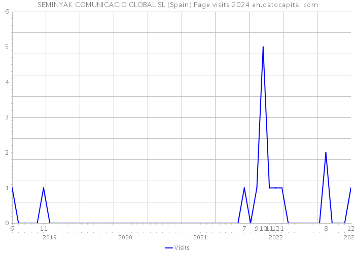 SEMINYAK COMUNICACIO GLOBAL SL (Spain) Page visits 2024 