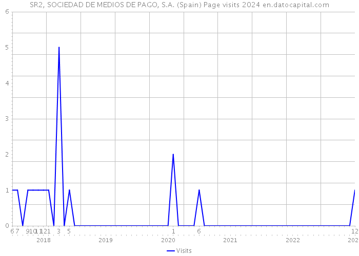 SR2, SOCIEDAD DE MEDIOS DE PAGO, S.A. (Spain) Page visits 2024 