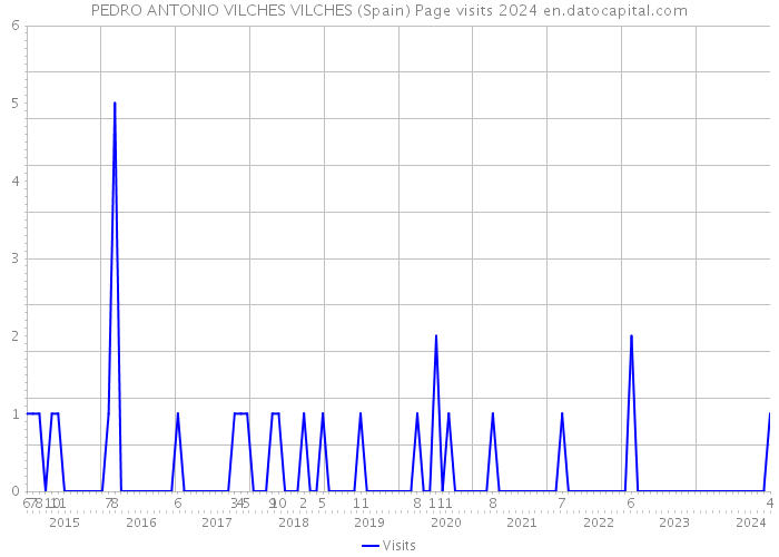 PEDRO ANTONIO VILCHES VILCHES (Spain) Page visits 2024 