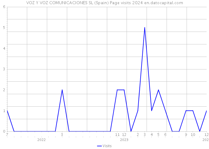 VOZ Y VOZ COMUNICACIONES SL (Spain) Page visits 2024 