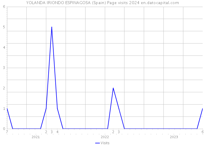 YOLANDA IRIONDO ESPINAGOSA (Spain) Page visits 2024 
