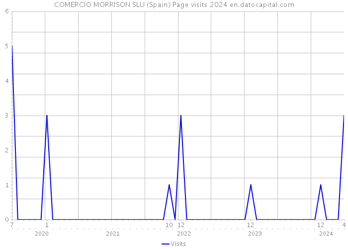 COMERCIO MORRISON SLU (Spain) Page visits 2024 
