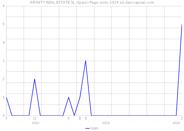 INFINITY REAL ESTATE SL (Spain) Page visits 2024 