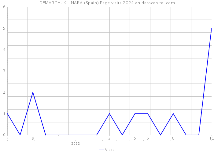 DEMARCHUK LINARA (Spain) Page visits 2024 