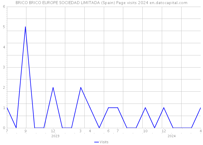 BRICO BRICO EUROPE SOCIEDAD LIMITADA (Spain) Page visits 2024 