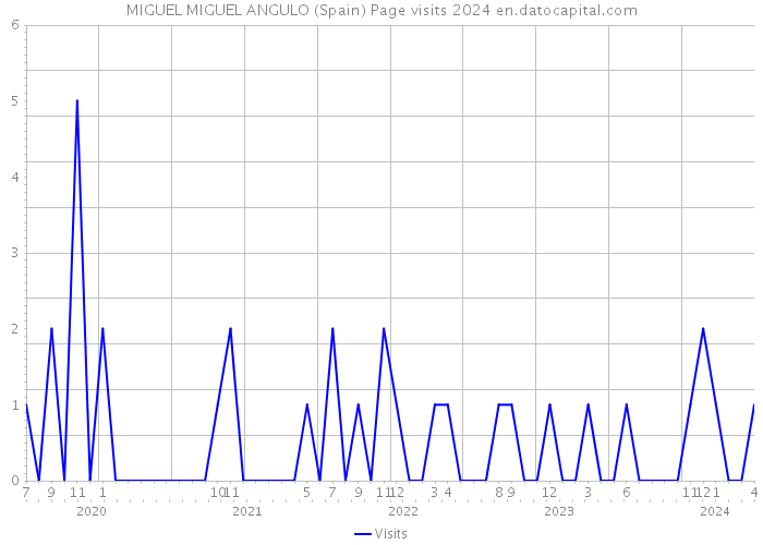MIGUEL MIGUEL ANGULO (Spain) Page visits 2024 