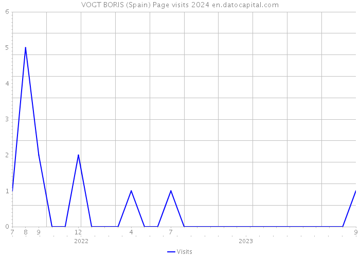 VOGT BORIS (Spain) Page visits 2024 
