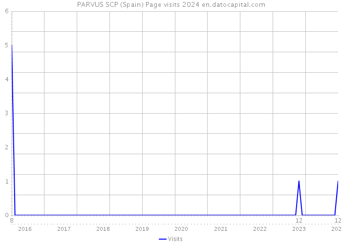PARVUS SCP (Spain) Page visits 2024 