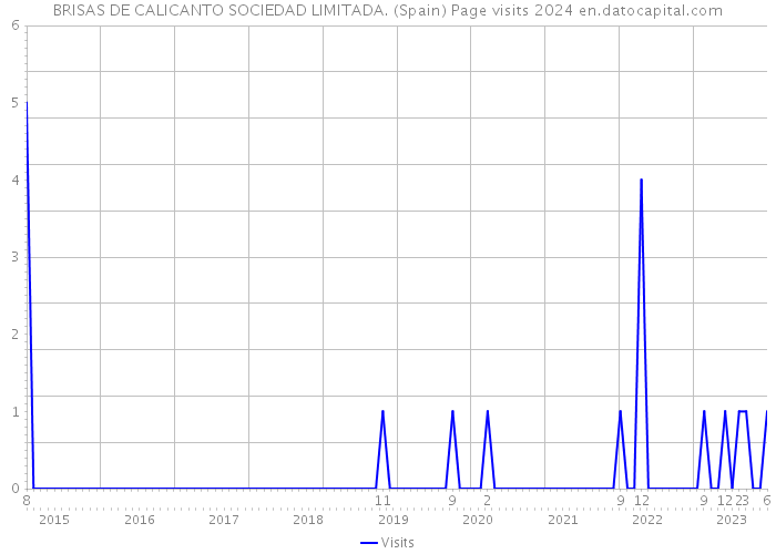 BRISAS DE CALICANTO SOCIEDAD LIMITADA. (Spain) Page visits 2024 