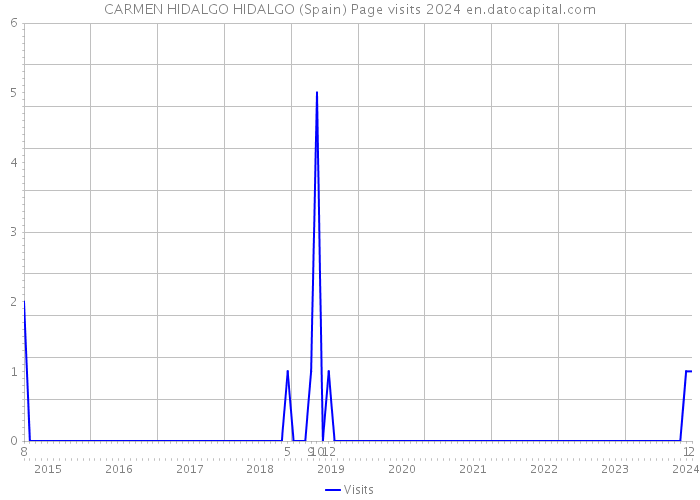 CARMEN HIDALGO HIDALGO (Spain) Page visits 2024 