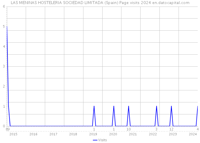 LAS MENINAS HOSTELERIA SOCIEDAD LIMITADA (Spain) Page visits 2024 