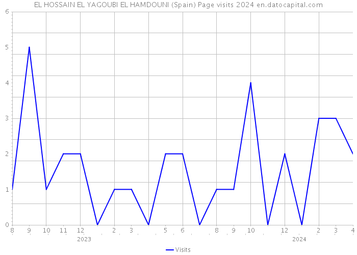 EL HOSSAIN EL YAGOUBI EL HAMDOUNI (Spain) Page visits 2024 
