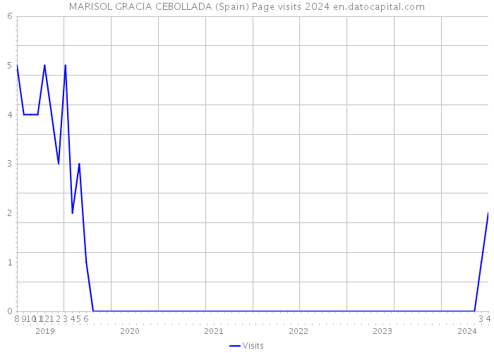 MARISOL GRACIA CEBOLLADA (Spain) Page visits 2024 