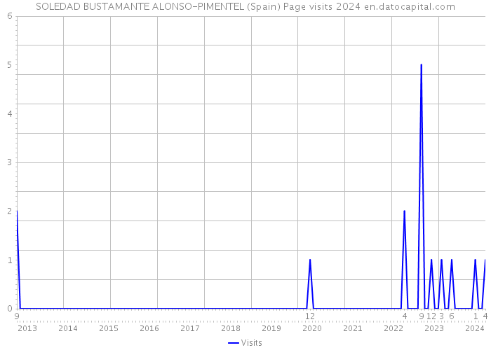 SOLEDAD BUSTAMANTE ALONSO-PIMENTEL (Spain) Page visits 2024 