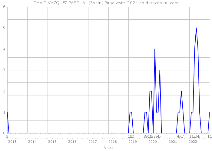 DAVID VAZQUEZ PASCUAL (Spain) Page visits 2024 
