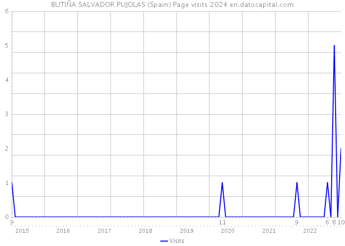 BUTIÑA SALVADOR PUJOLAS (Spain) Page visits 2024 
